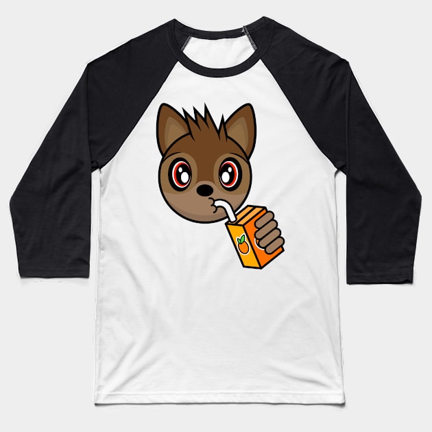 Orange Juice Bat Count Chiroptera Baseball T-Shirt by MOULE